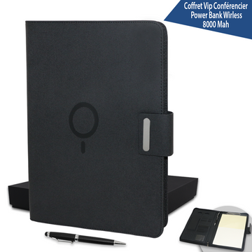 coffret vip conférencier avec powerbank wireless