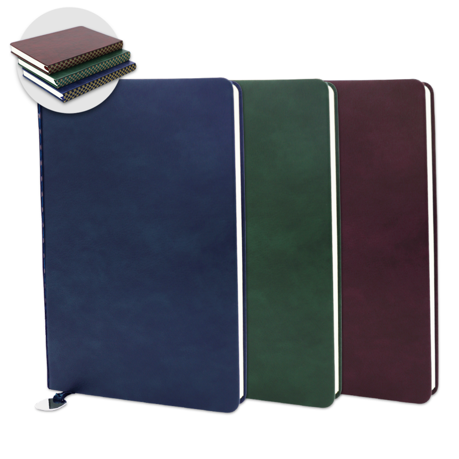 bloc-note a5 en similicuir avec motif arabesque