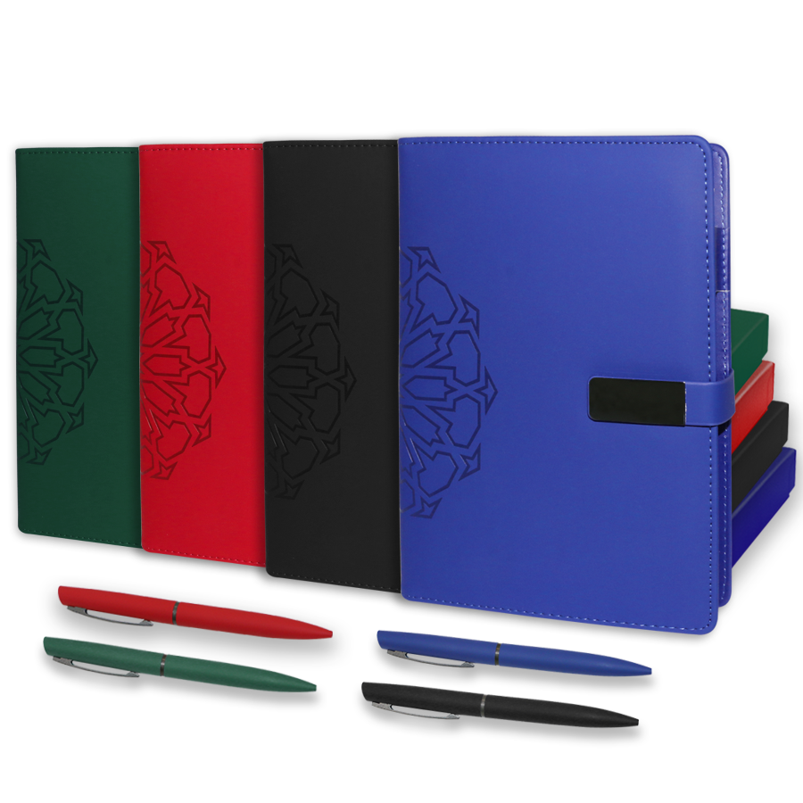 coffret note book publicitaire avec stylo