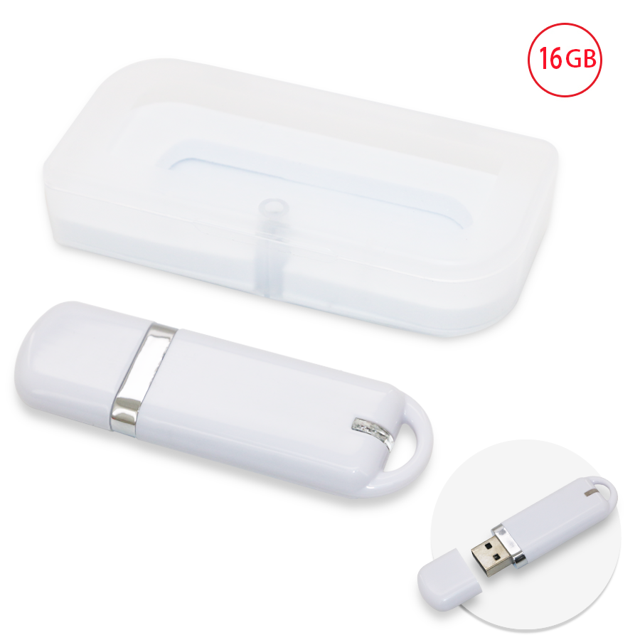 usb publicitaire 16 gb en blanc