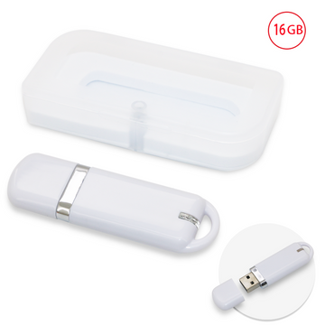usb publicitaire 16 gb en blanc