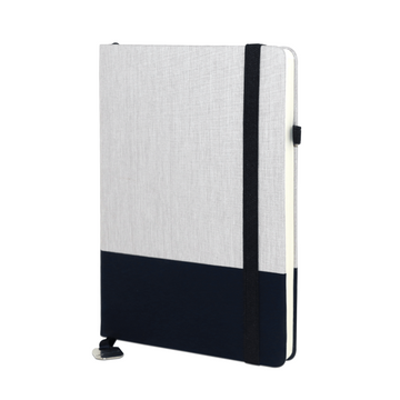 notebook a5 promotionnel en similicuir et tissu