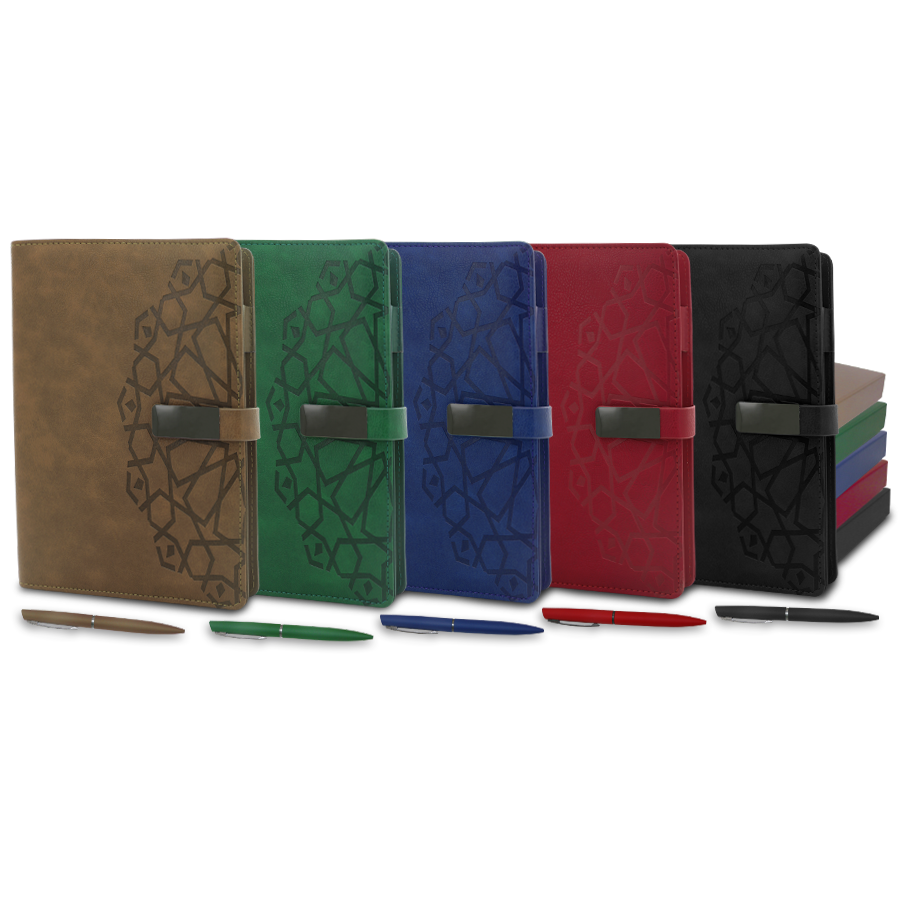 coffret note book et stylo design marocain