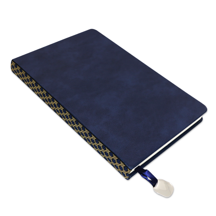 bloc-note a5 en similicuir avec motif arabesque