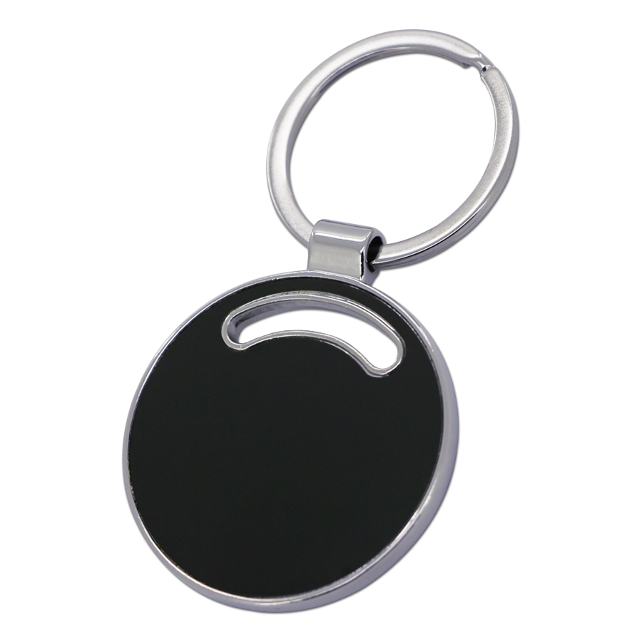 porte-clés rond en métal