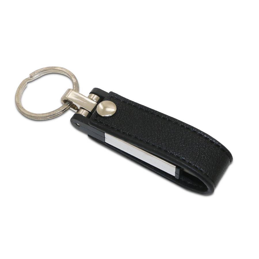 usb 16 gb en similicuir noir