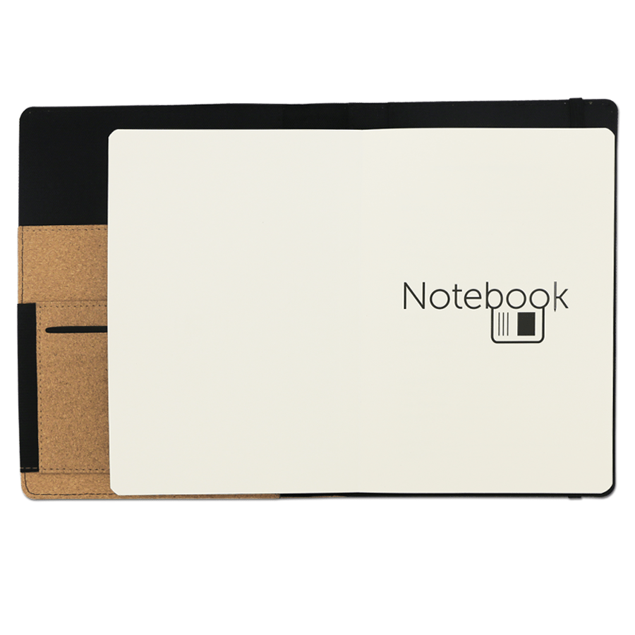 coffret notebook écologique en liège avec stylo
