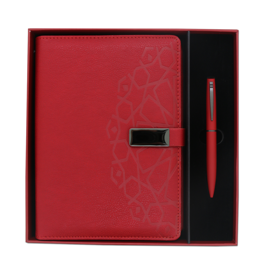 coffret note book et stylo design marocain