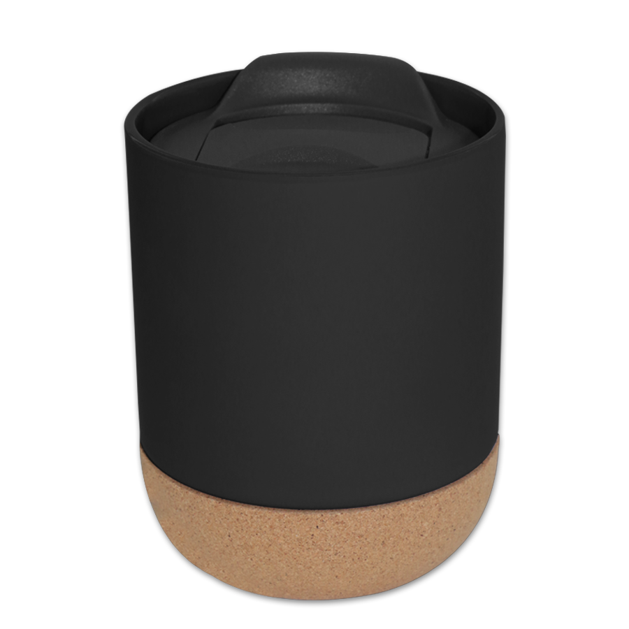 mug 380 ml en porcelaine et liège avec couvercle