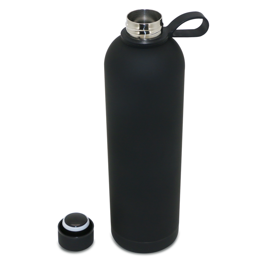 bouteille isotherme 1000 ml en inox et soft-touch