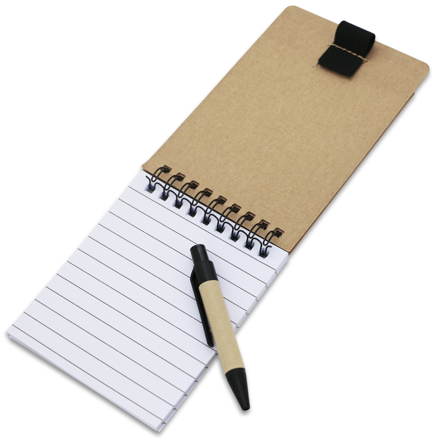 carnet post-it ecologique avec mini stylo