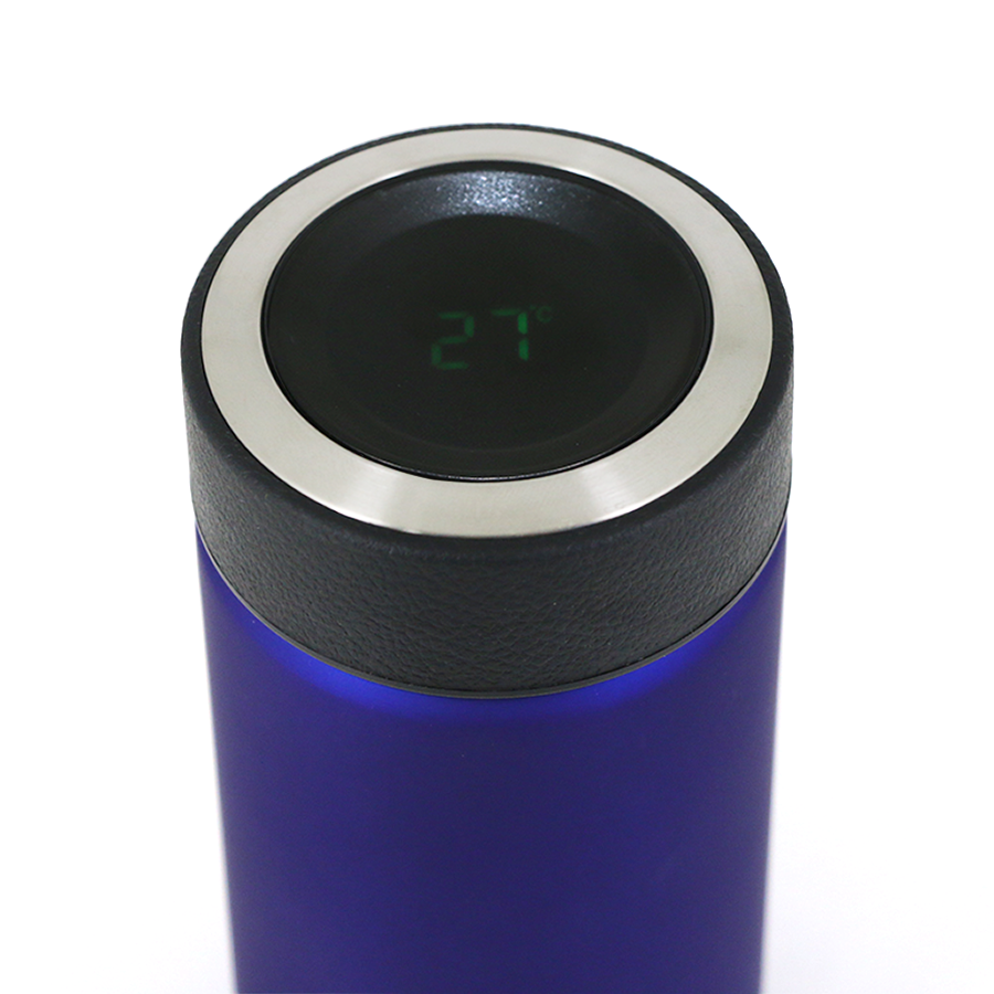 mini thermos afficheur en inox soft touch