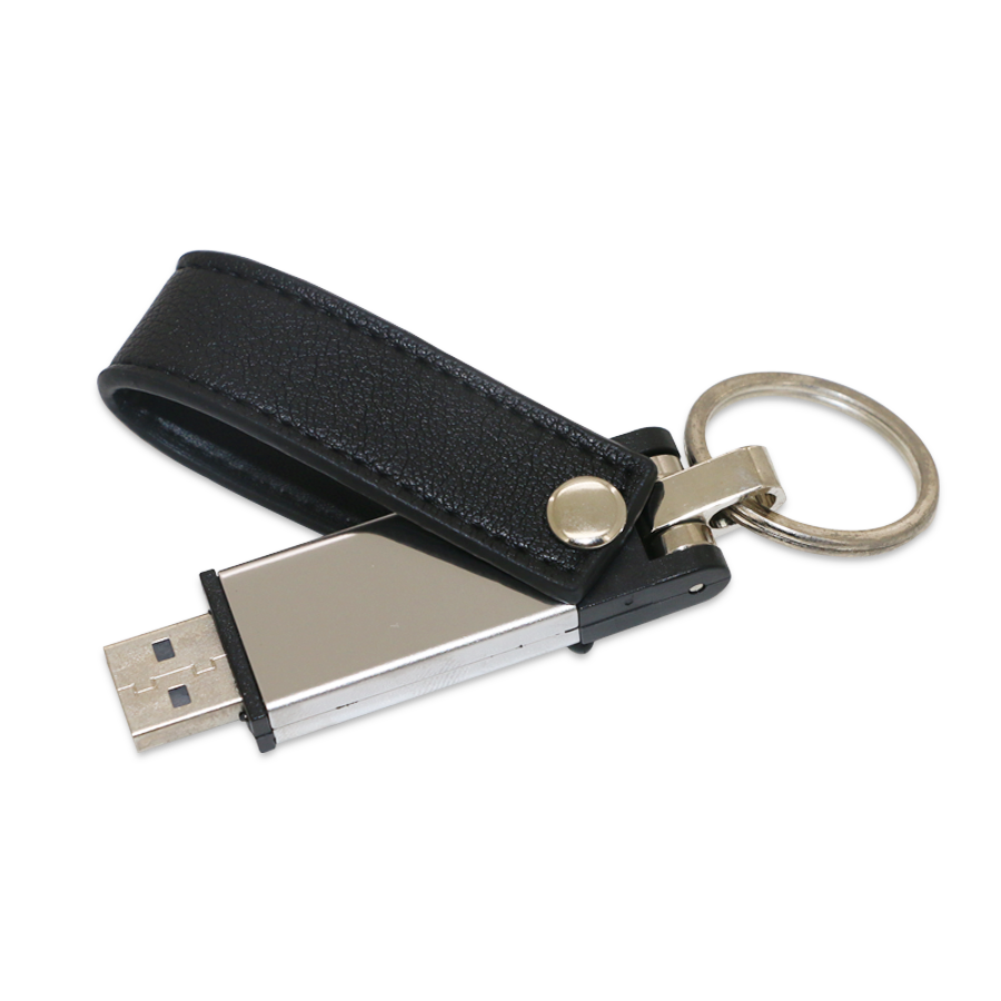 usb 16 gb en similicuir noir