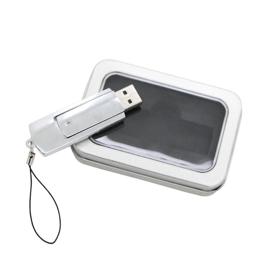 usb rotative publicitaire 8 gb en métal
