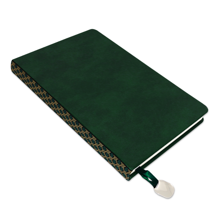 bloc-note a5 en similicuir avec motif arabesque