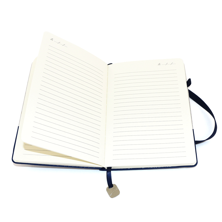 notebook a5 promotionnel en similicuir et tissu