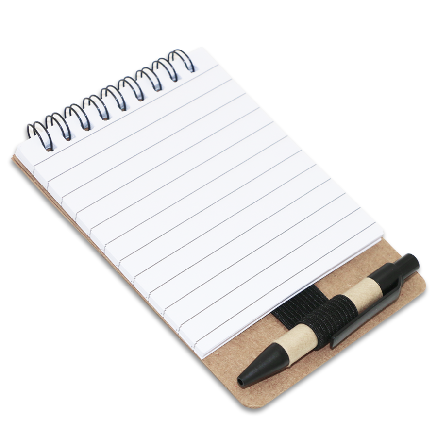 carnet post-it ecologique avec mini stylo