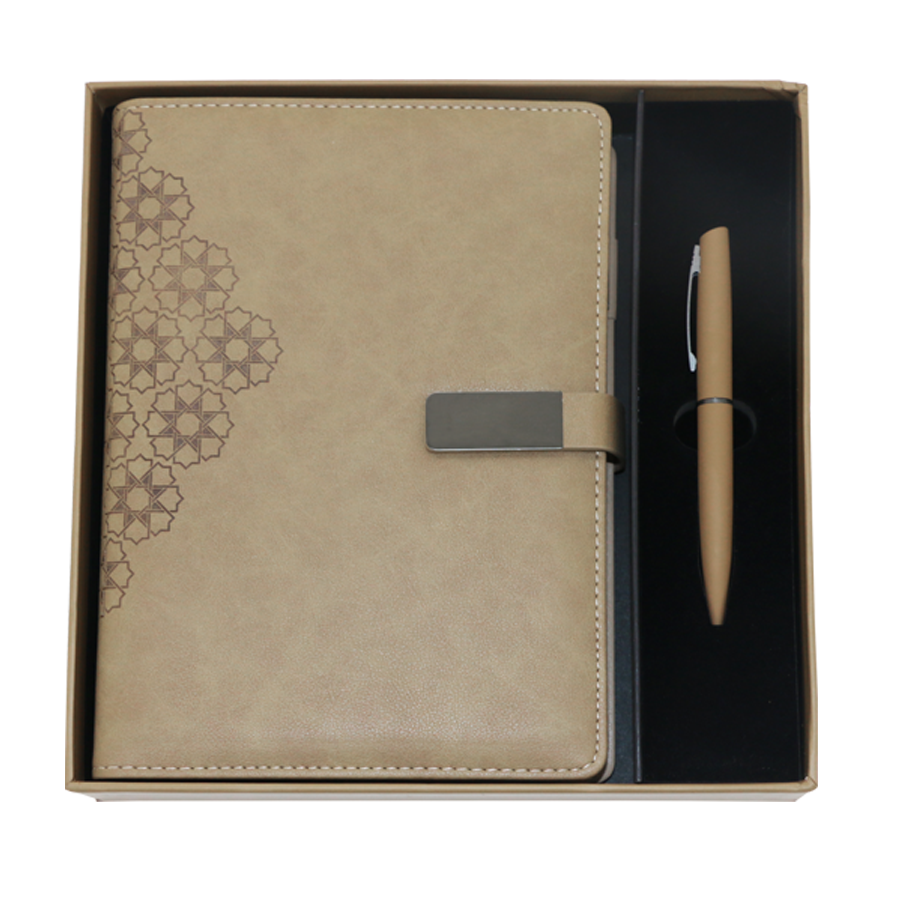 set bloc-note arabesque avec stylos inclus