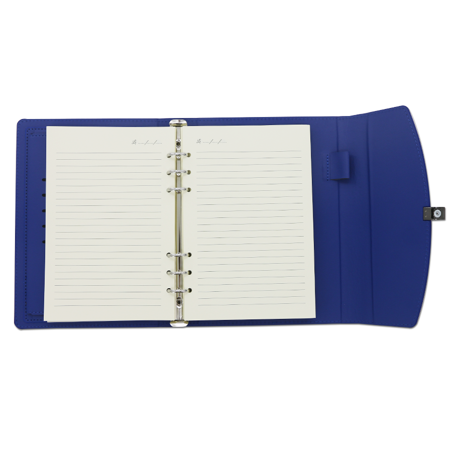coffret note-book avec ouverture forme boucle