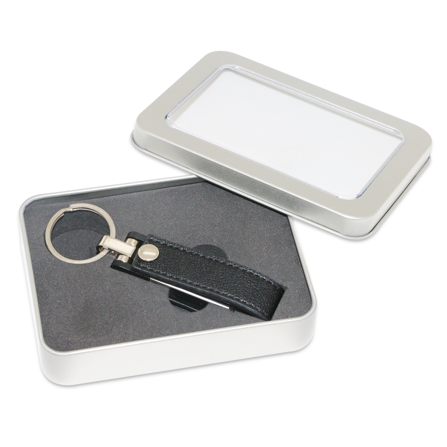 usb 16 gb en similicuir noir