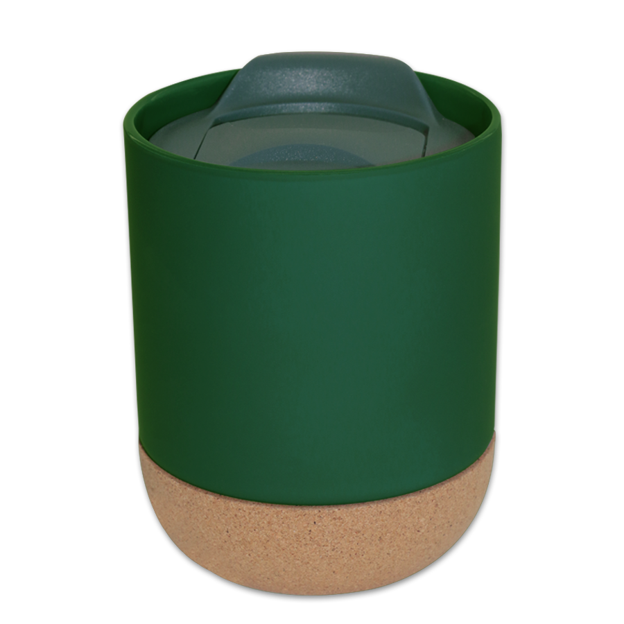 mug 380 ml en porcelaine et liège avec couvercle