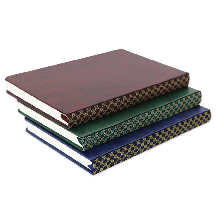 bloc-note a5 en similicuir avec motif arabesque