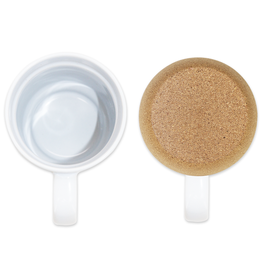 mug en porcelaine et liège 380 ml
