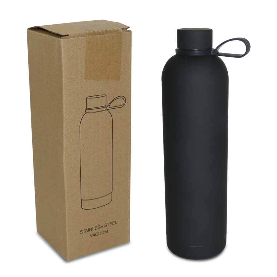 bouteille isotherme 1000 ml en inox et soft-touch