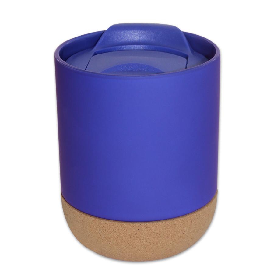 mug 380 ml en porcelaine et liège avec couvercle