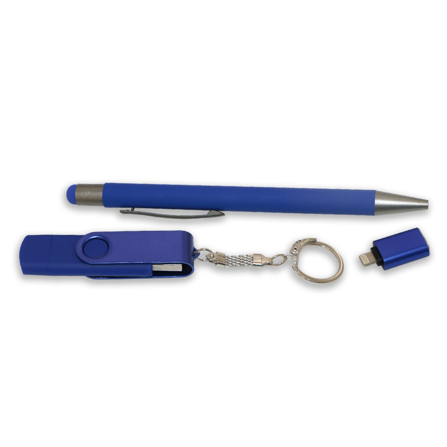 set publicitaire note book, usb 32 gb et stylo