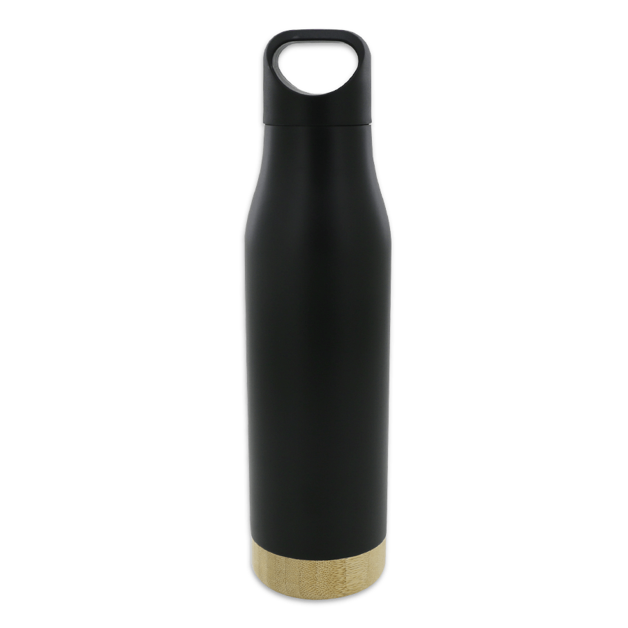 thermos 500ml isotherme en inox et bambou