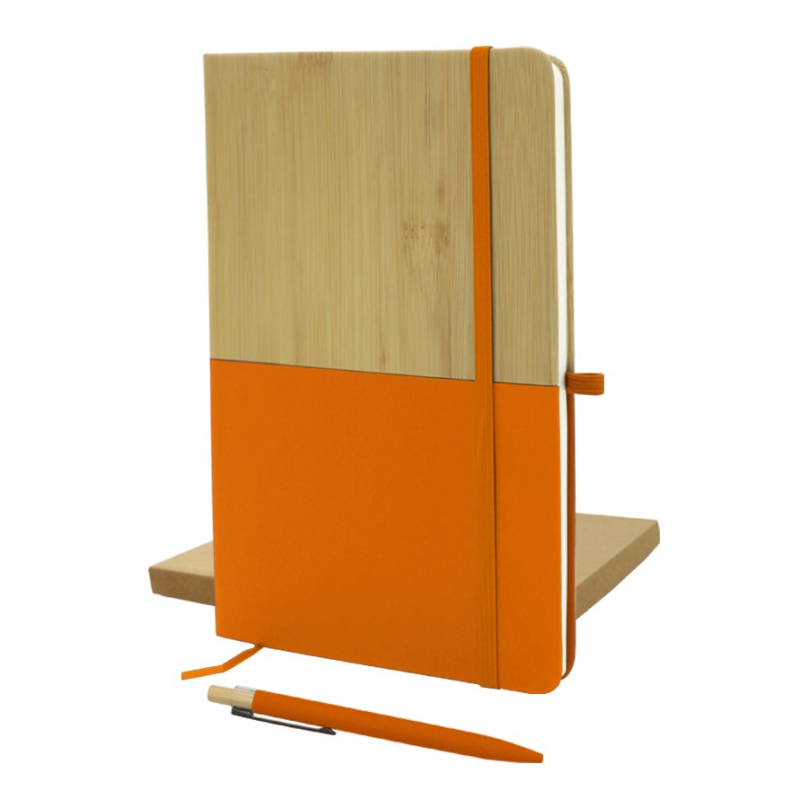 duo notebook en similicuir et stylo