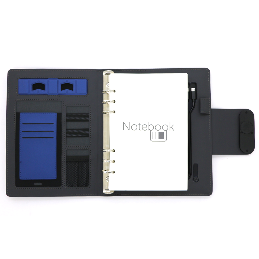coffret note-book publicitaire avec powerbank et usb