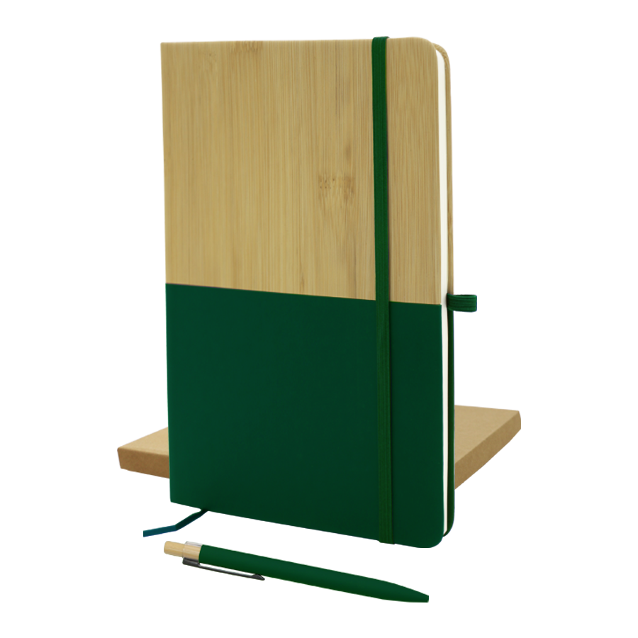 duo notebook en similicuir et stylo