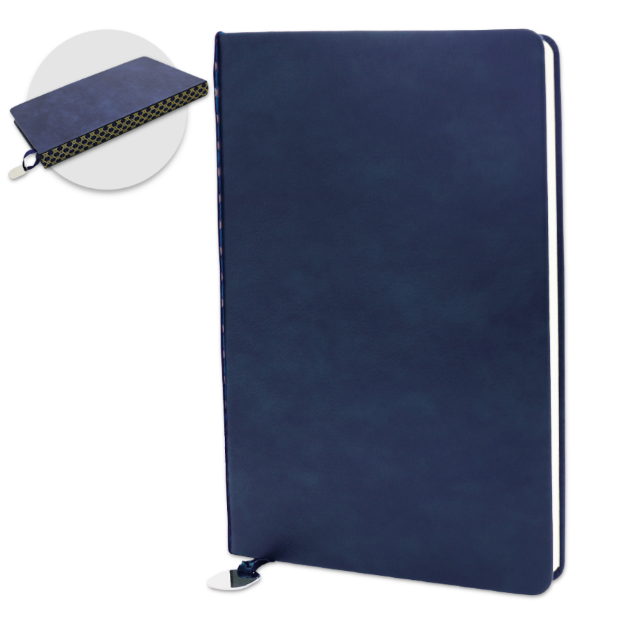 bloc-note a5 en similicuir avec motif arabesque