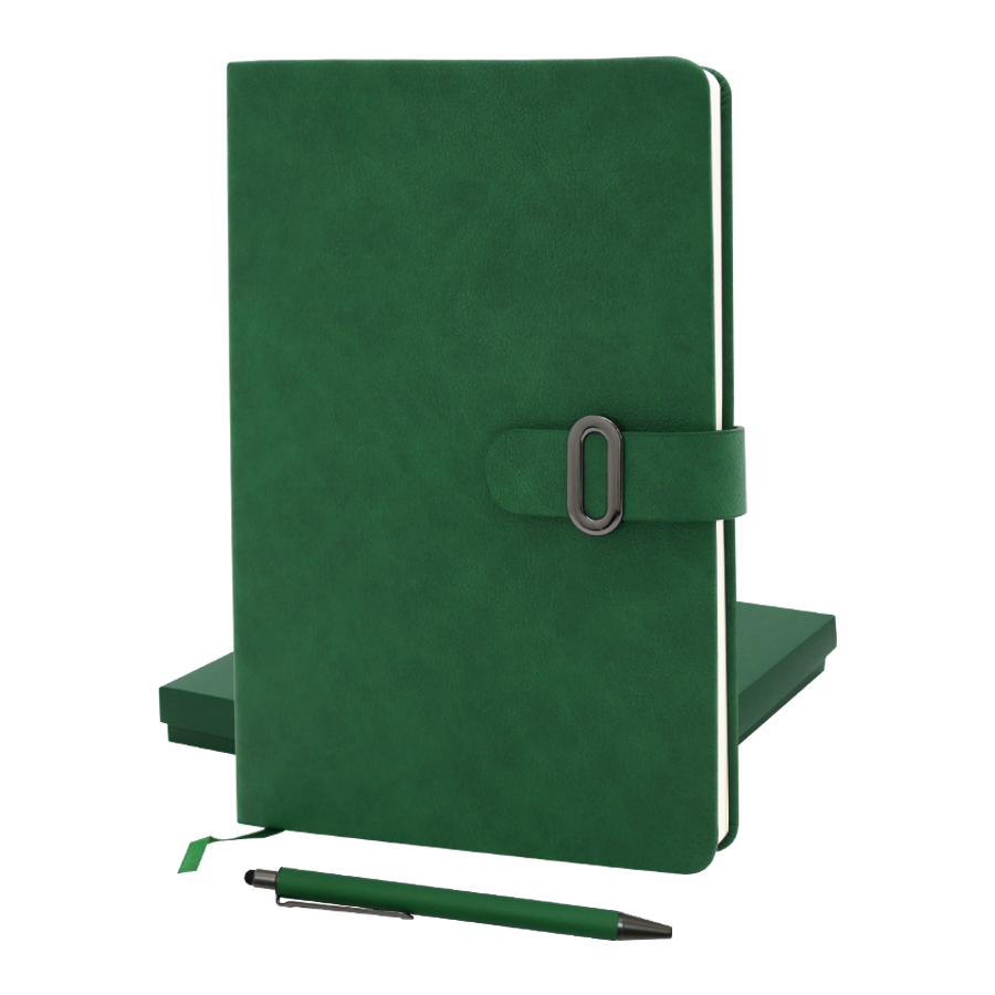 set notebook similicuir avec stylo