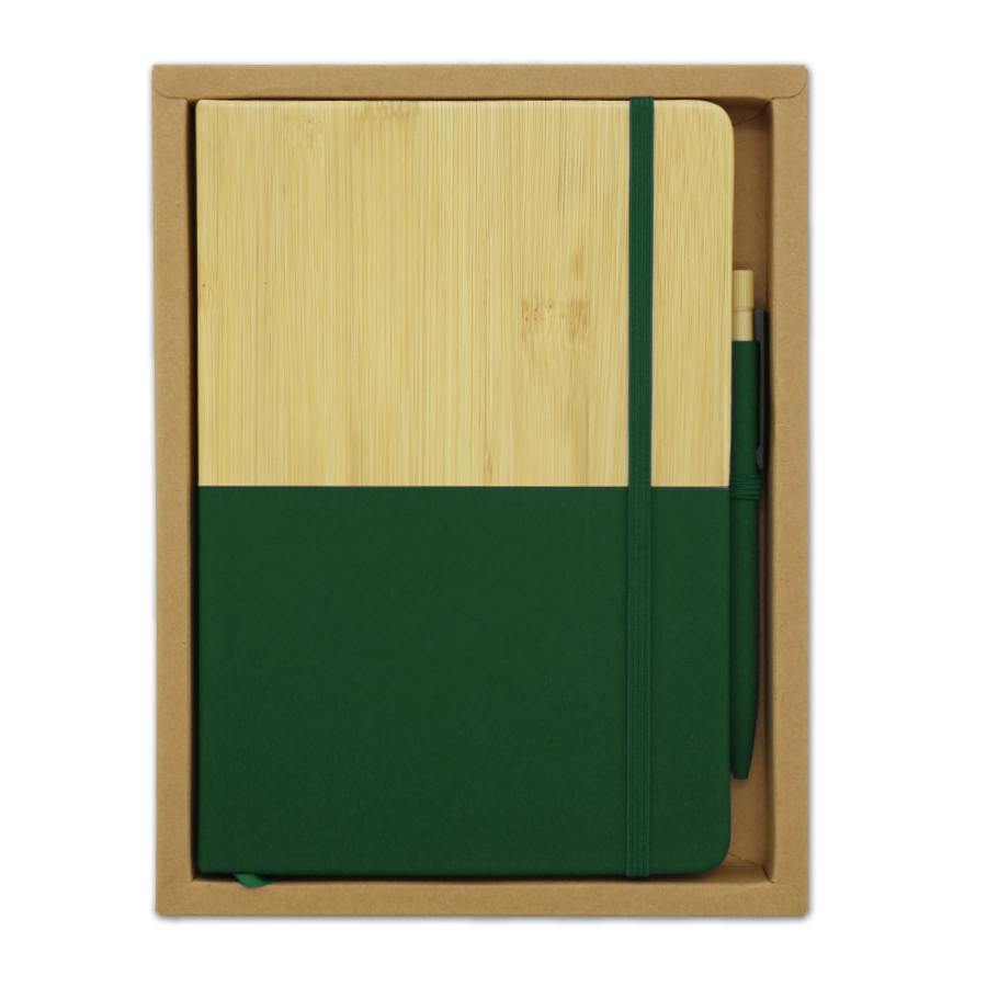 duo notebook en similicuir et stylo