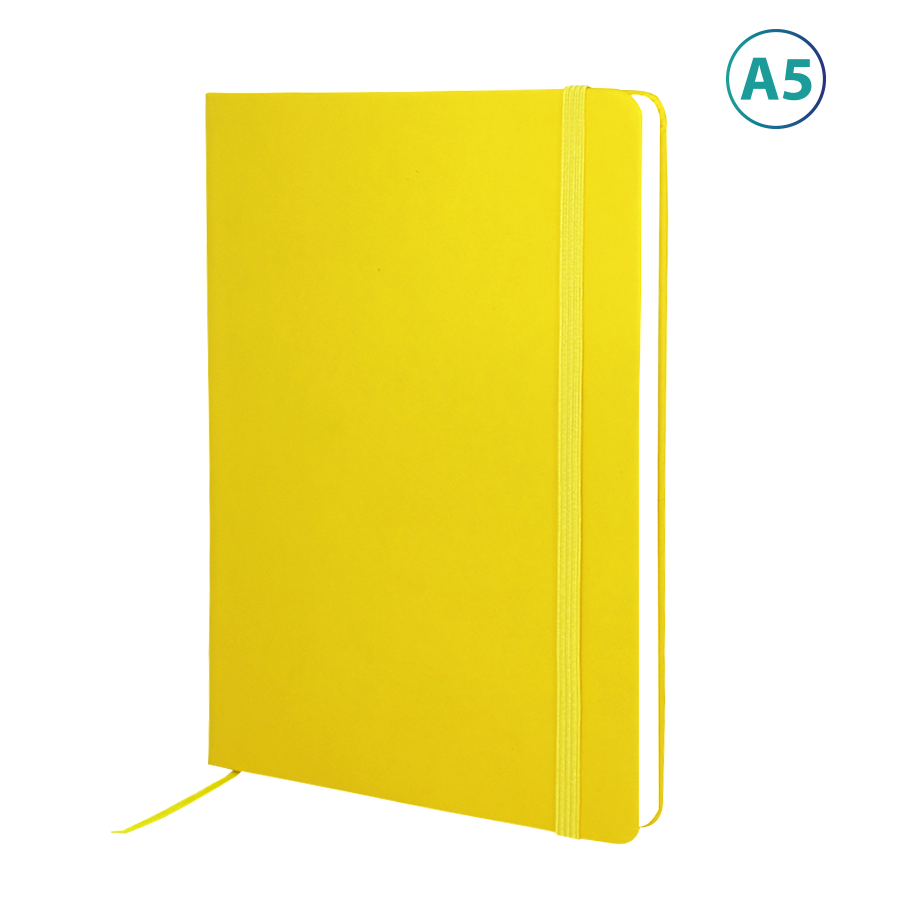 notebook publicitaire a5 elastique soft-touch