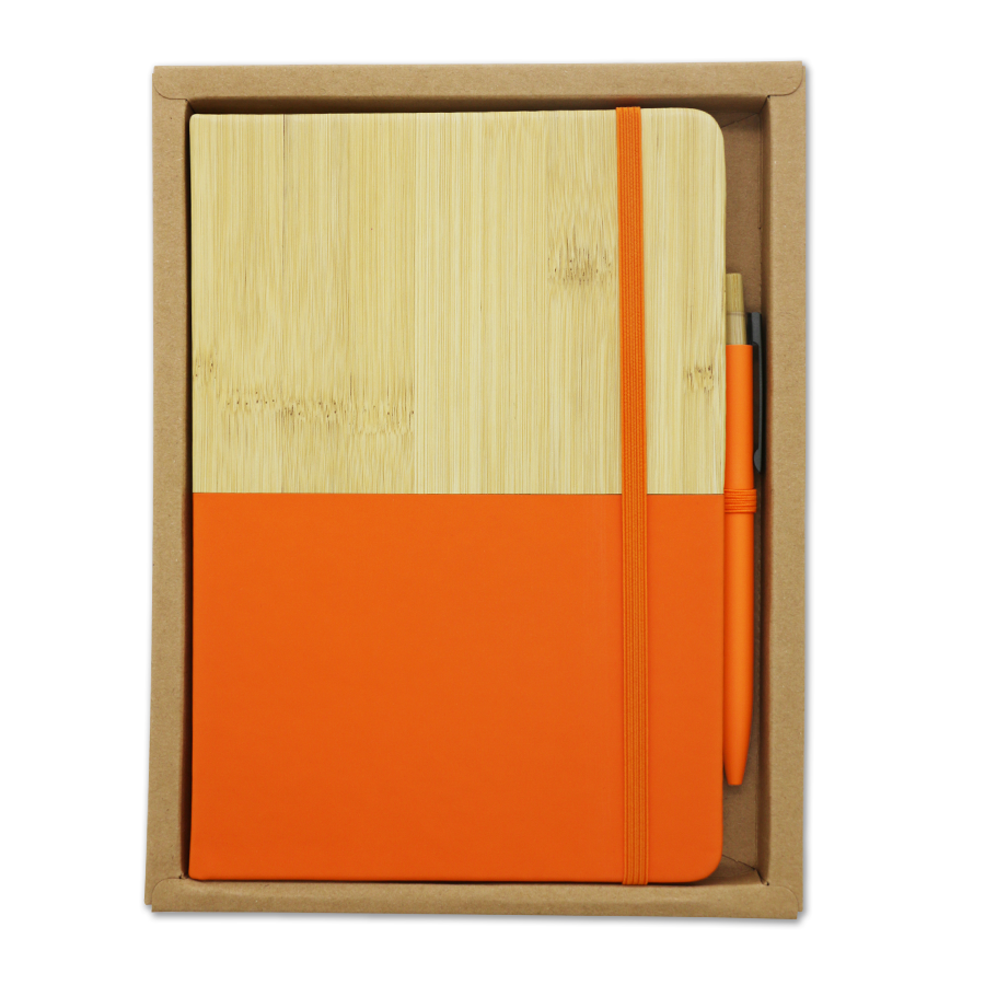 duo notebook en similicuir et stylo