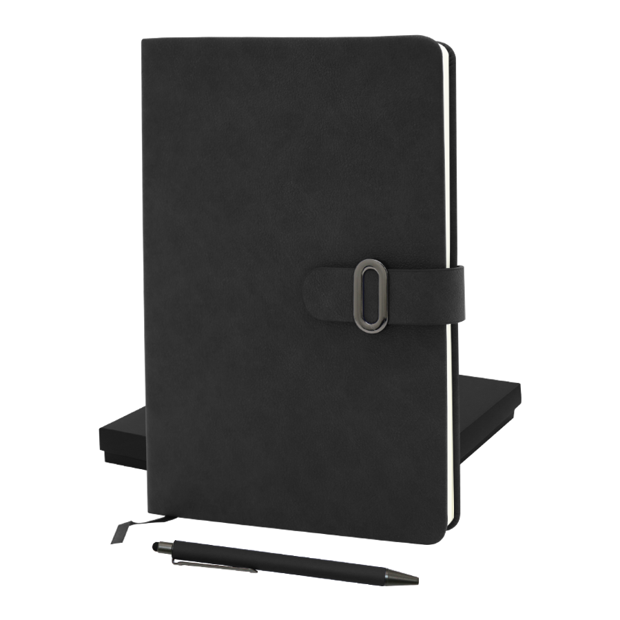 set notebook similicuir avec stylo