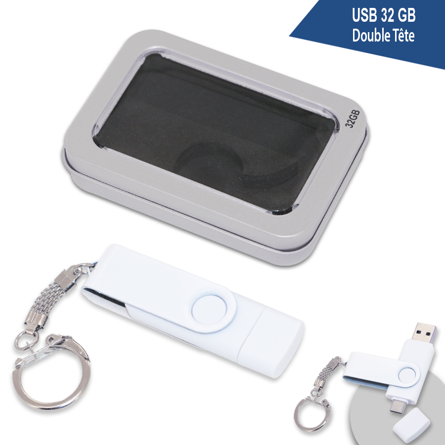 usb 32 gb double tête type-c