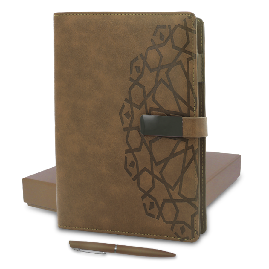 coffret note book et stylo design marocain