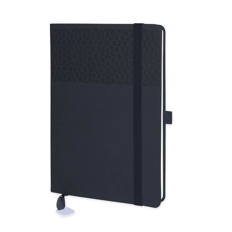 note-book publicitaire design arabesque