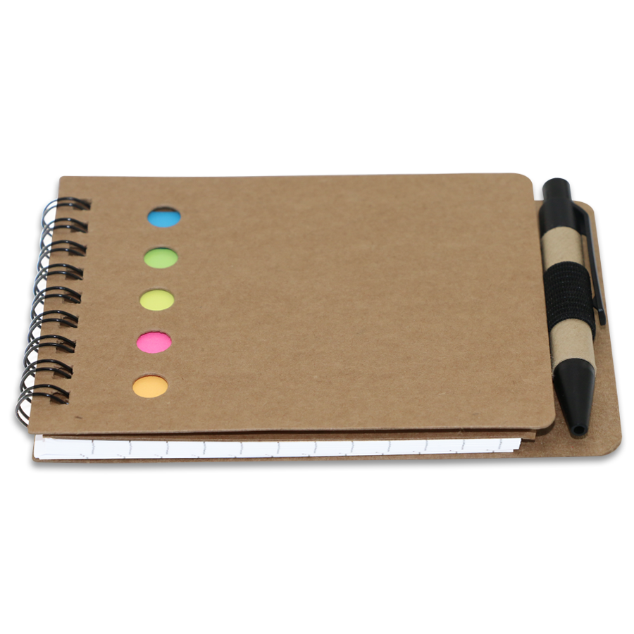 carnet post-it ecologique avec mini stylo