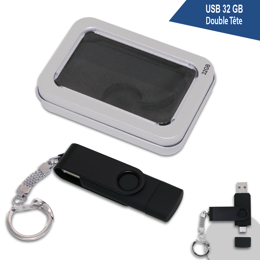 usb 32 gb double tête type-c