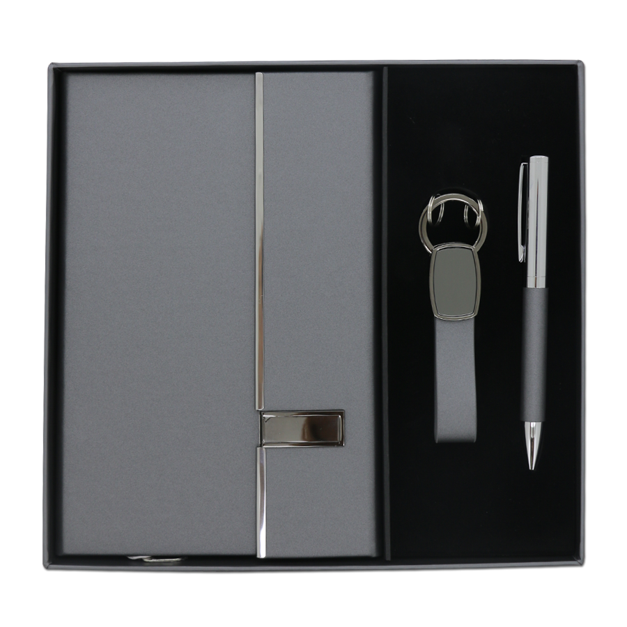 coffret note book usb 32gb et stylo & porte-clé