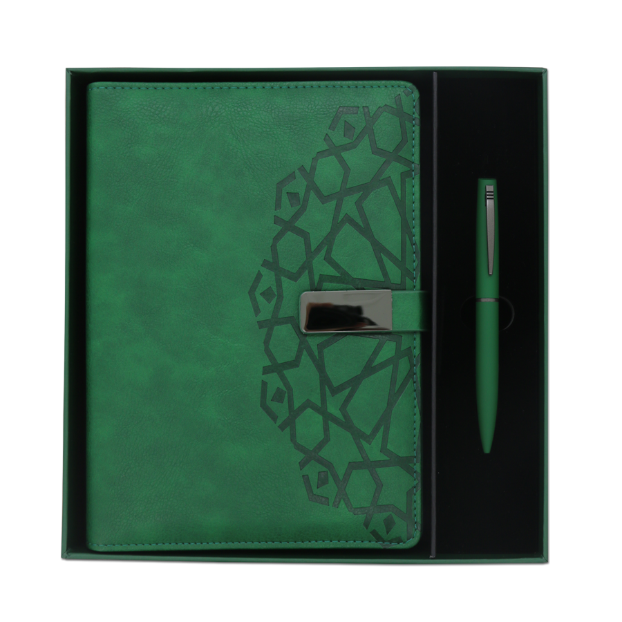 coffret note book et stylo design marocain