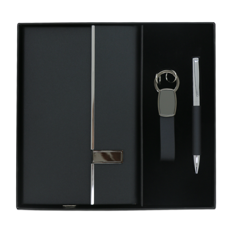 coffret note book usb 32gb et stylo & porte-clé