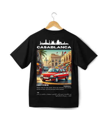 OverSize "CASABLANCA" T-shirt / BELDI_CITIES Collection