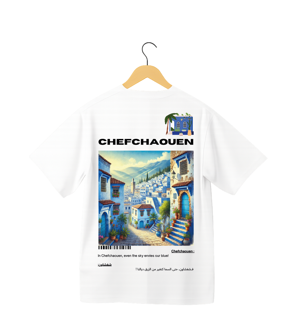 OverSize "CHEFCHAOUEN" T-shirt / BELDI_CITIES Collection